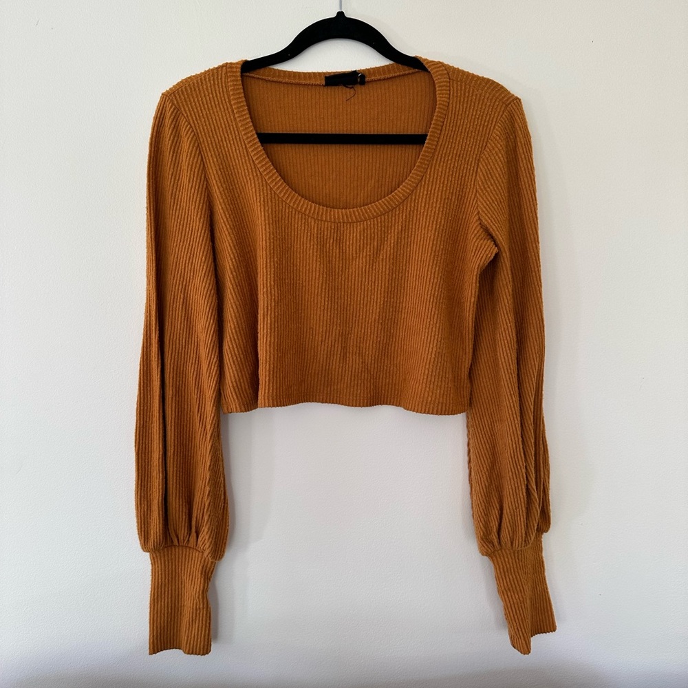 Rust Orange Bell Sleeve Urban Outfitters Out From Under Longsleeve